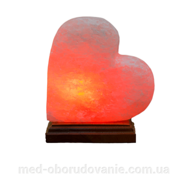 Соляная лампа Сердце на боку 1 кг Ваше здоровье