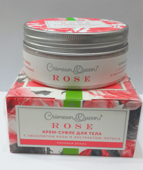 Крем-суфле для тела с абсолютом розы и экстрактом лотоса Розовая вуаль, 150г ДП
