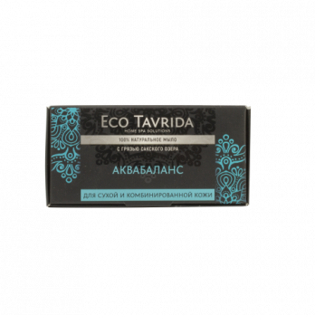 Натуральное мыло с грязью Сакского озера для сухой и комбинированной кожи "Аквабаланс" Эко Таврида